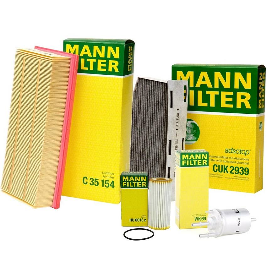 VW Air / Cabin Air / Fuel / Engine Oil Filter Kit 5C0129620 - MANN-FILTER 3725238KIT